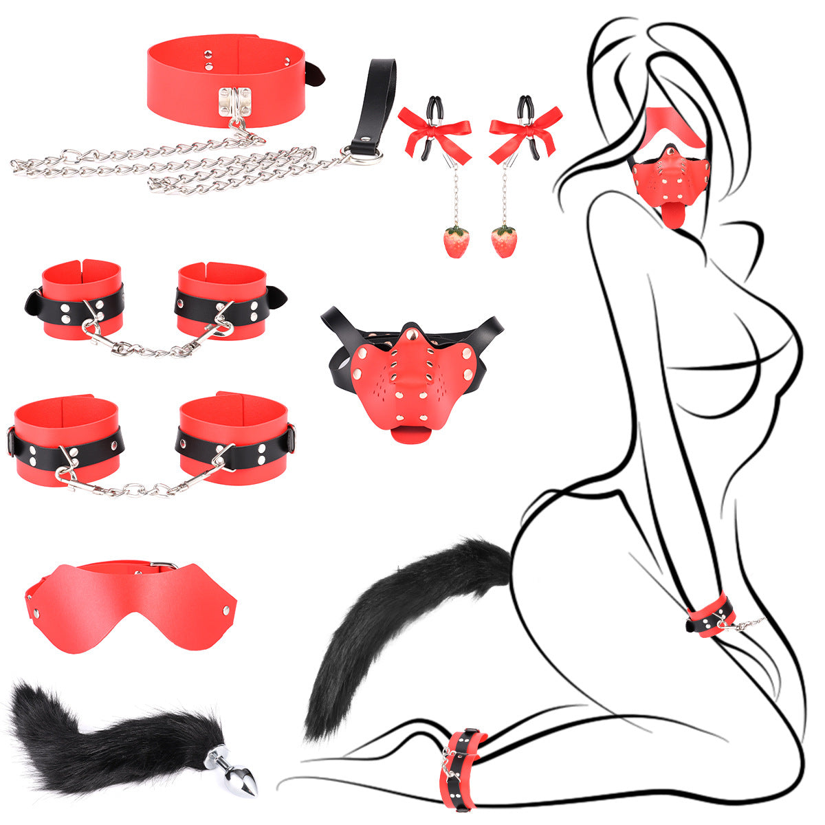 Cavocslin BDSM Toy Set (9 Pieces)