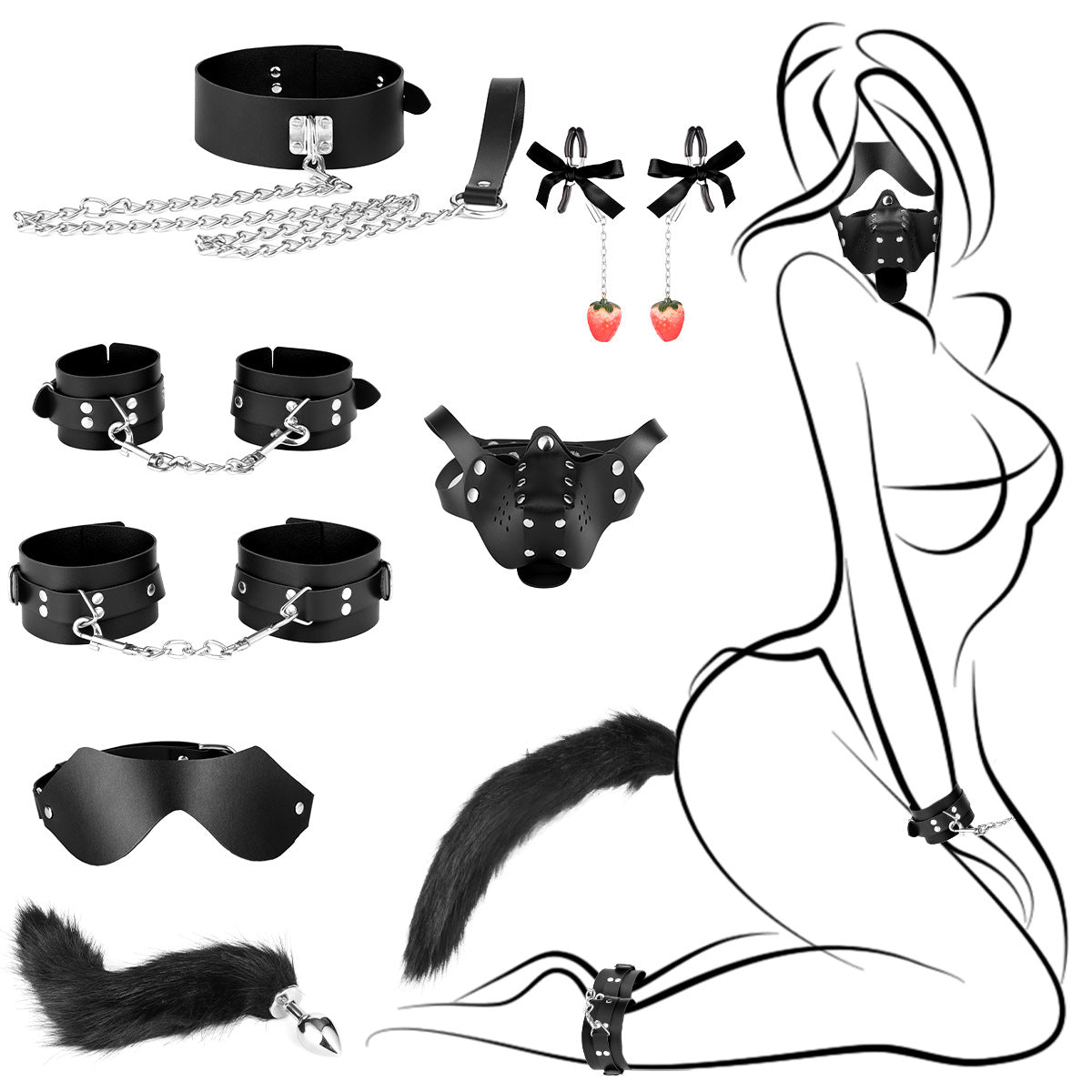 Cavocslin BDSM Toy Set (9 Pieces)