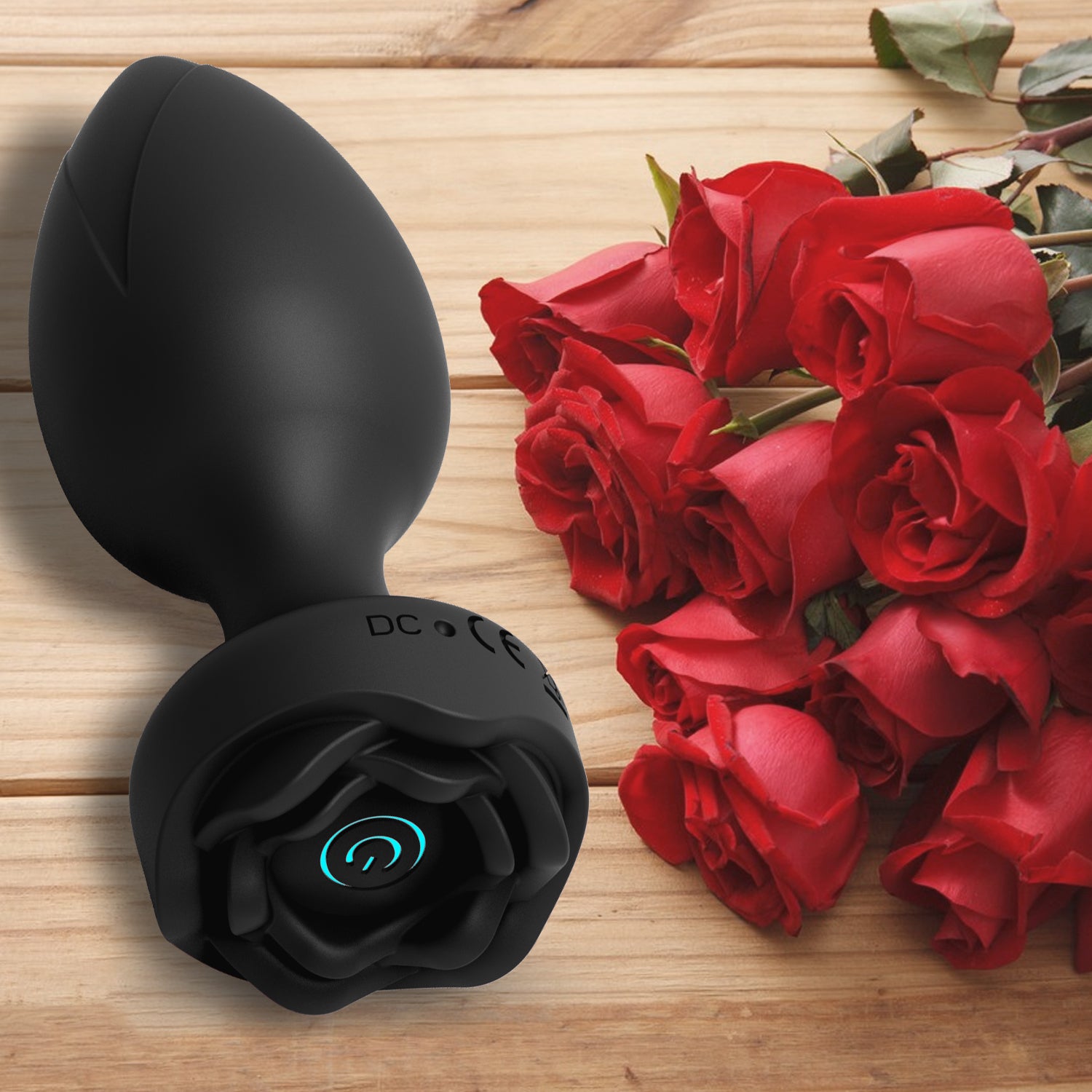 Cavocslin Black Rose Squeeze Anal Plug