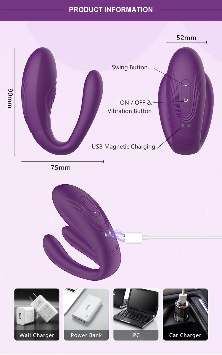 Cavocslin Dual Vibration Remote-Controlled Egg Vibrator