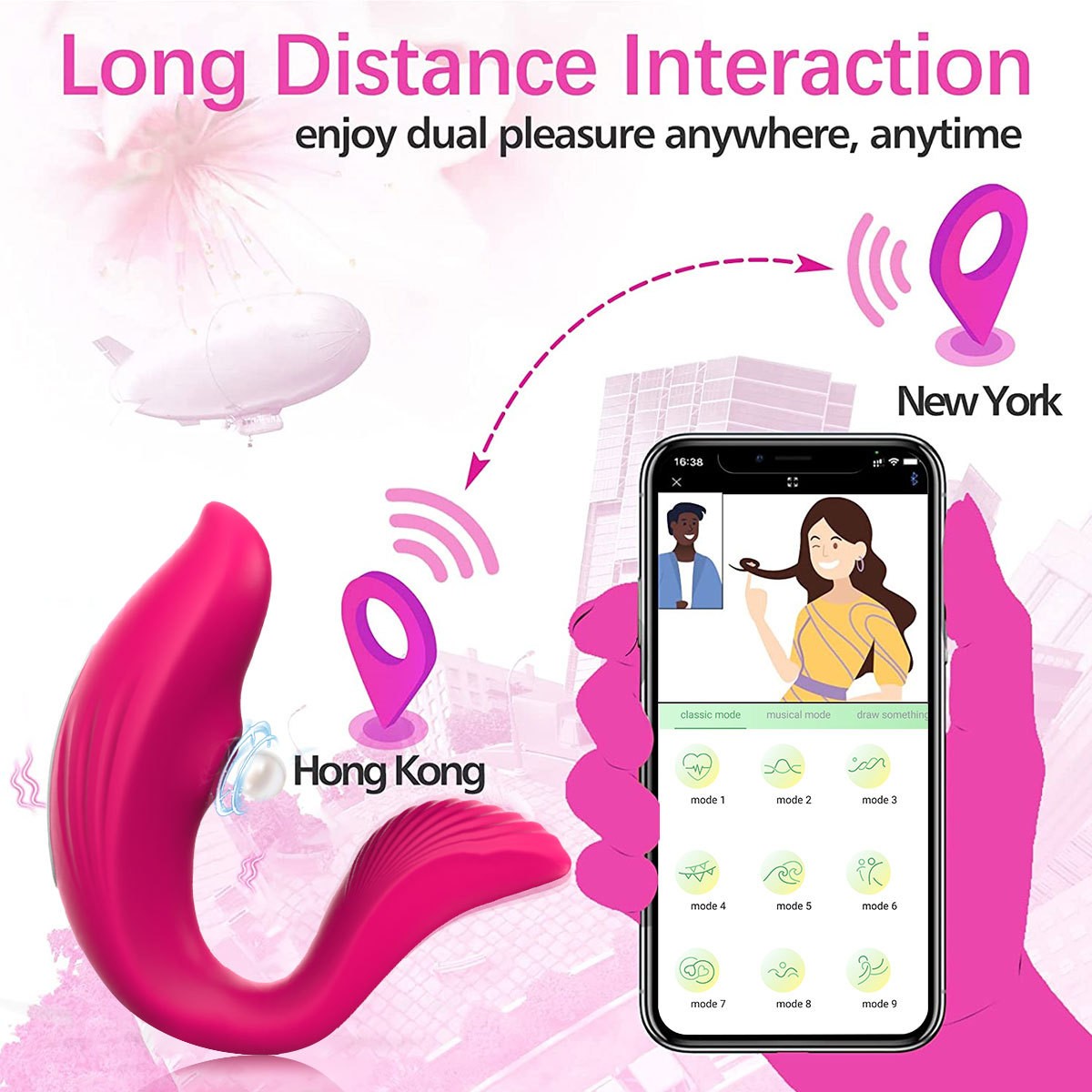 Cavocslin APP-Controlled Suction Vibrator